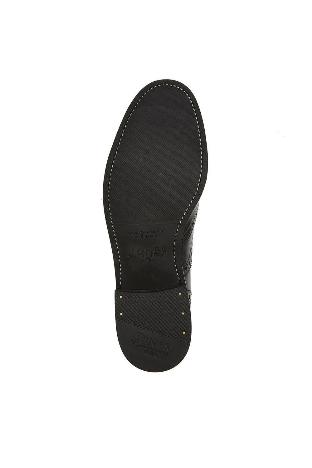 Jones Bootmaker Jones Bootmaker Men's Braxton Leather Brogues in Black - 4