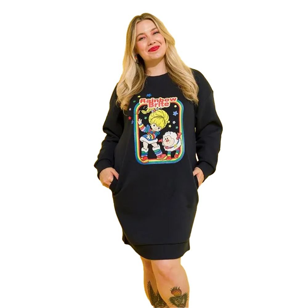 Rainbow Brite Rainbow Brite Women's Dance Sweater Dress in Navy - 4