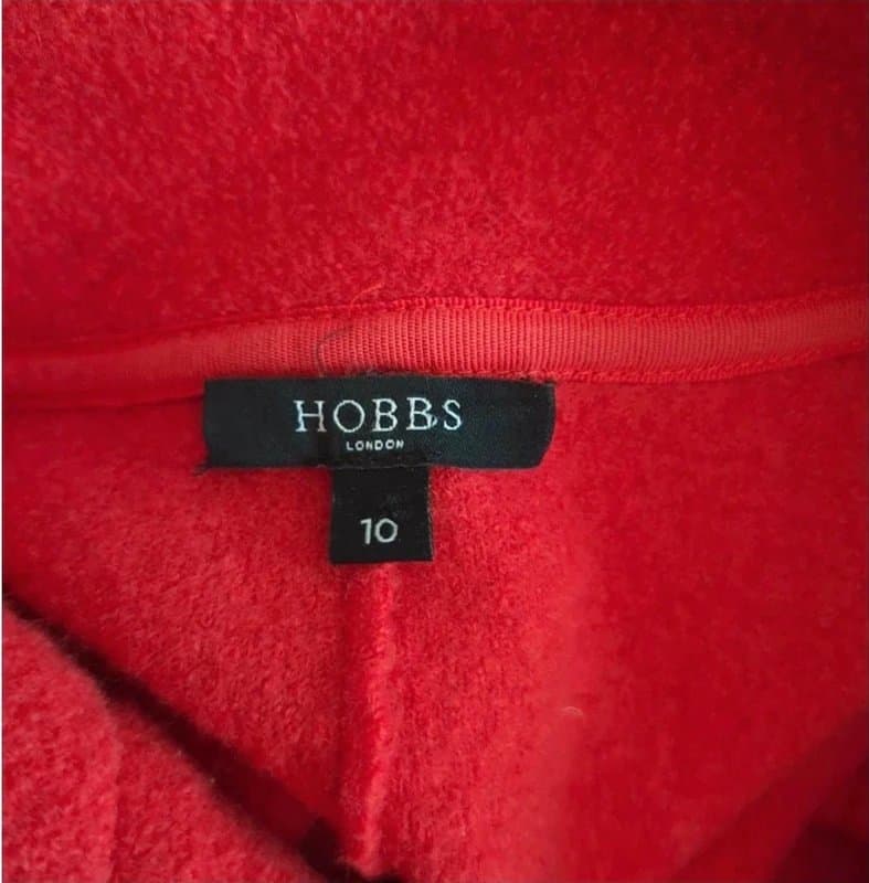 Hobbs Hobbs London merino wool boiled raw edge blazer jacket UK size 10