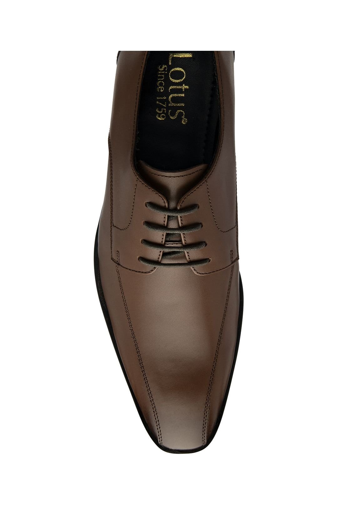 Lotus Lotus Men's 'Howard' Leather Derby Shoes in Tan - 4
