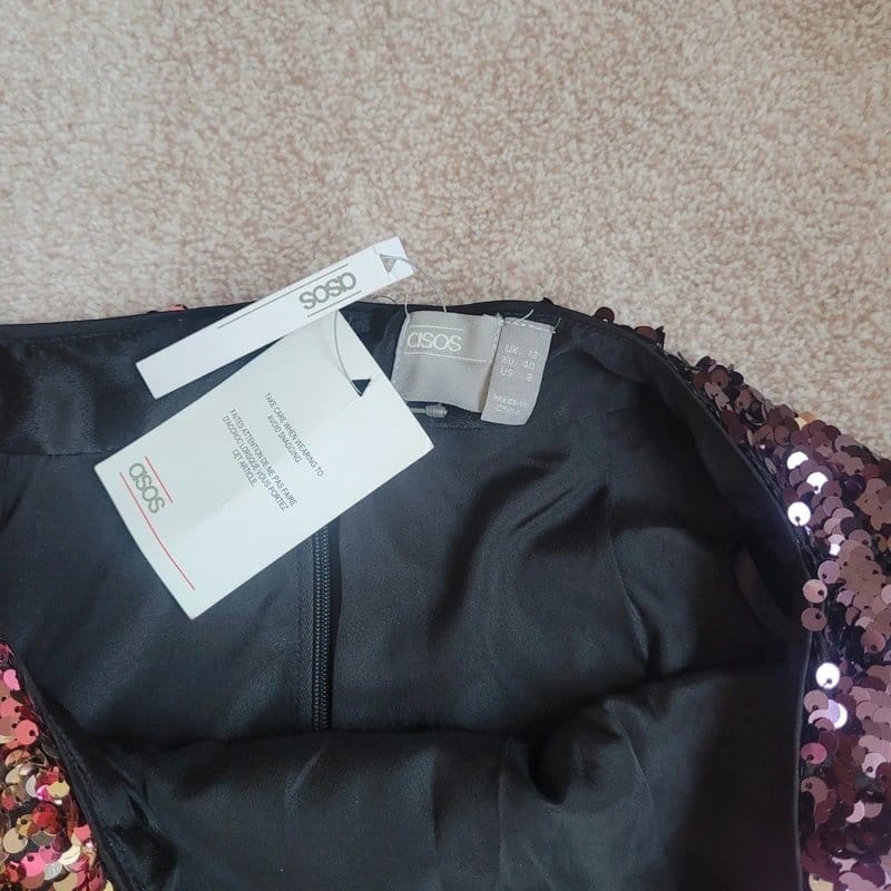 ASOS Multi Sequin Mini Skirt