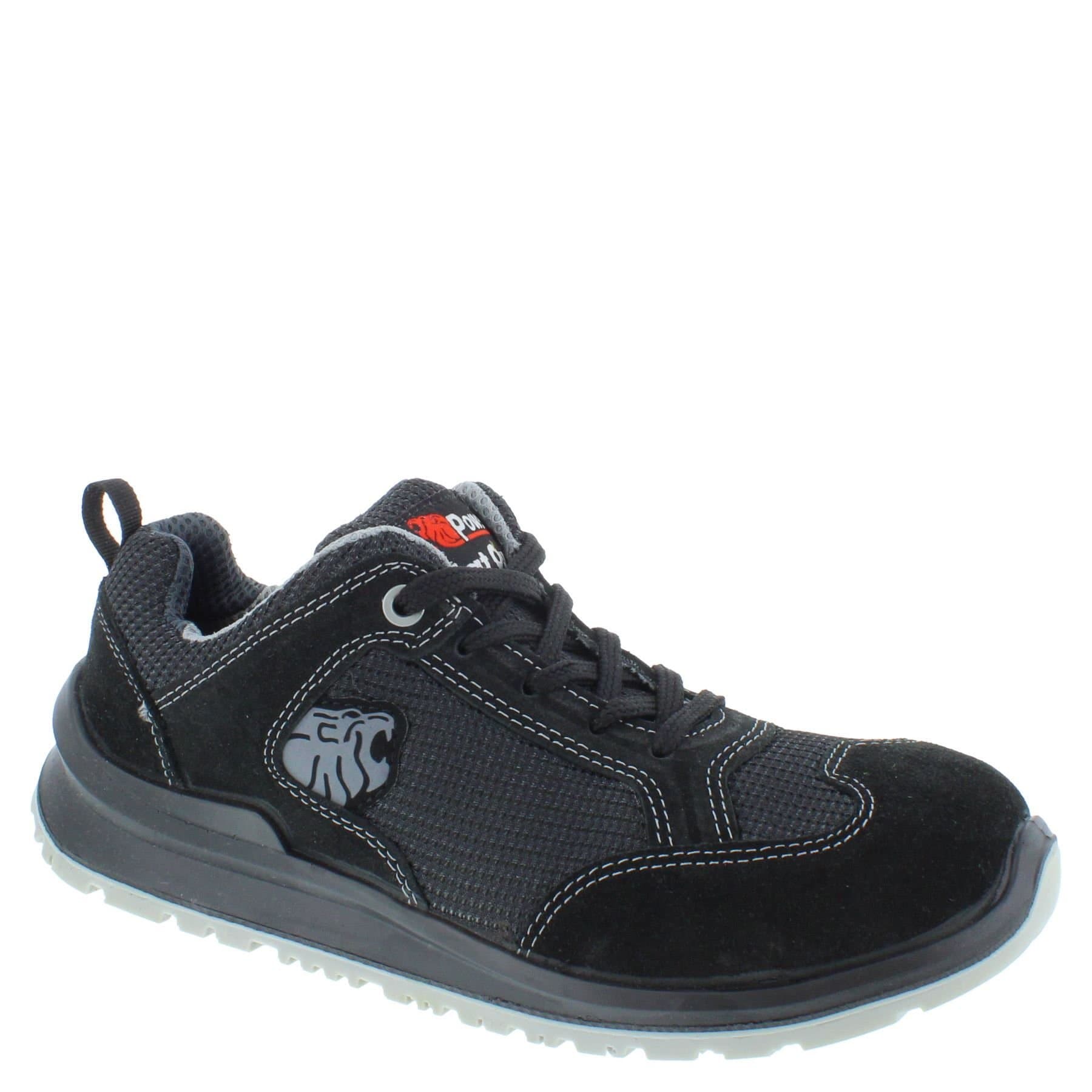 U-Power U-Power Men's Robert S1P Lace-Up Suede Safety Trainers in Black