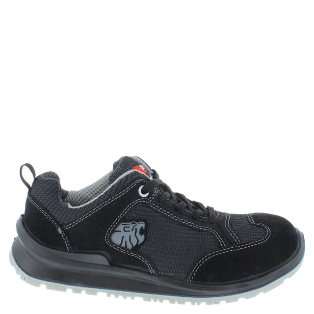U-Power U-Power Men's Robert S1P Lace-Up Suede Safety Trainers in Black - 2