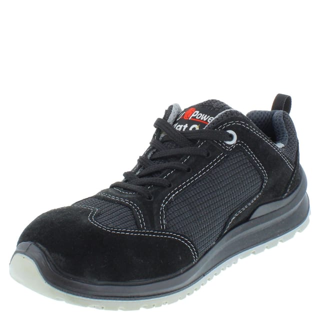 U-Power U-Power Men's Robert S1P Lace-Up Suede Safety Trainers in Black - 3