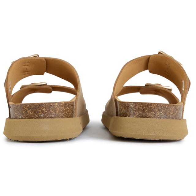 V.GAN V.GAN Women's Fenugreek Comfort Footbed Sandals in Taupe - 3