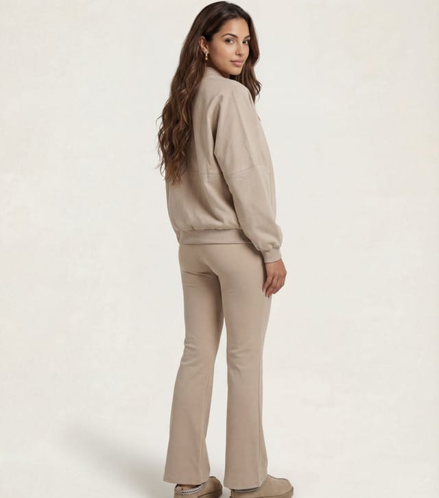 Urban Bliss Women's Brown Bomber Jacket and Trousers Set Urban Bliss New Look - 3