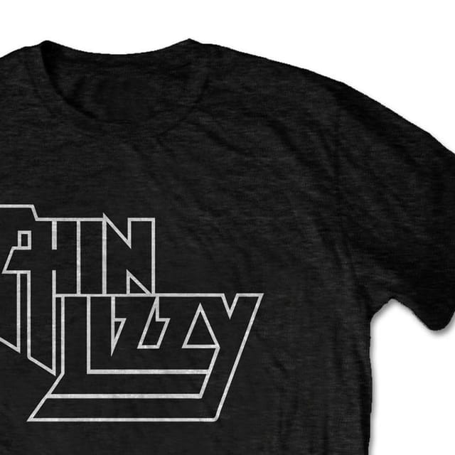 Thin Lizzy Thin Lizzy Men's Logo T-Shirt in Black - 2
