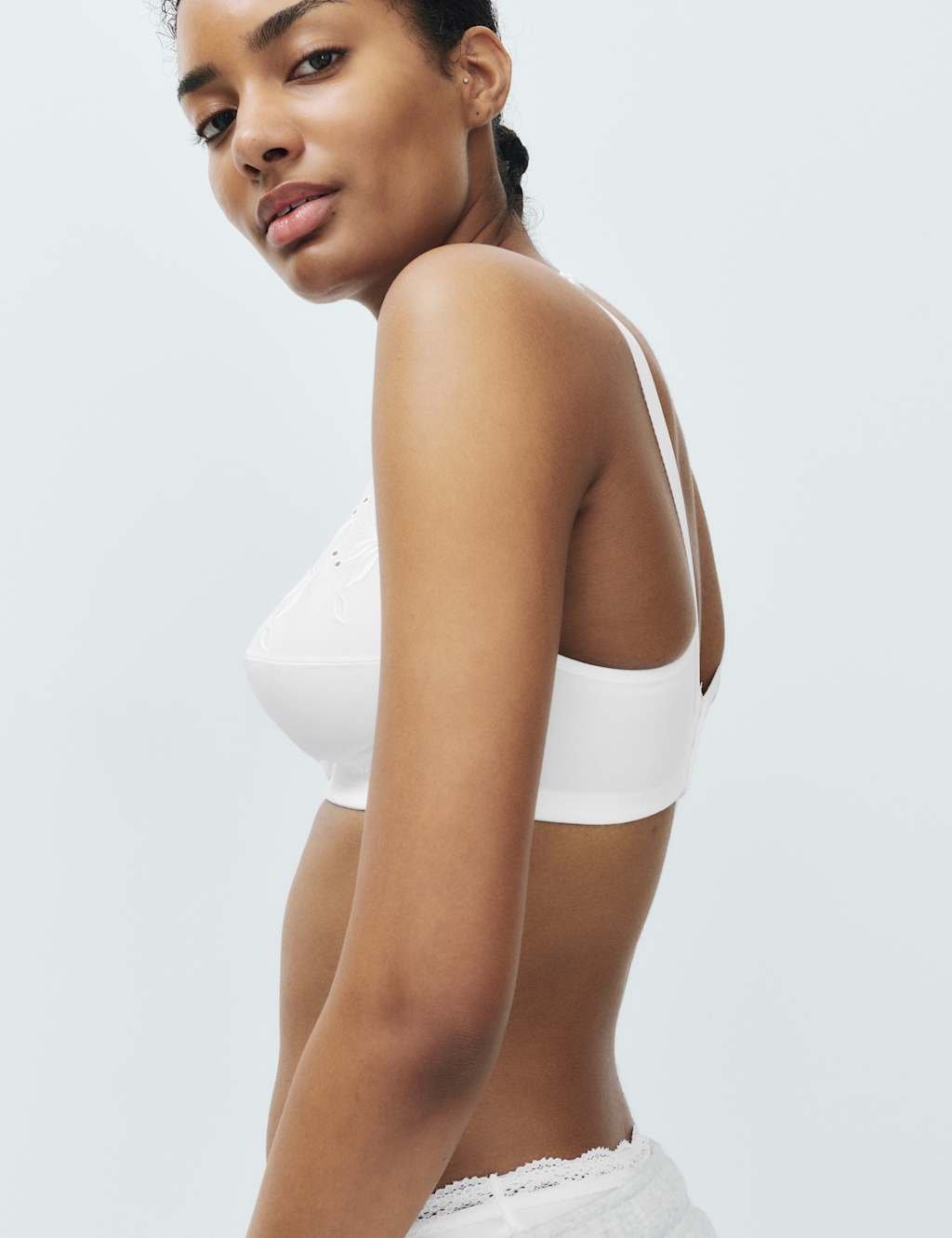 Marks & Spencer M&S Embroidered Total Support Full Cup Bra (A-K) White - 2