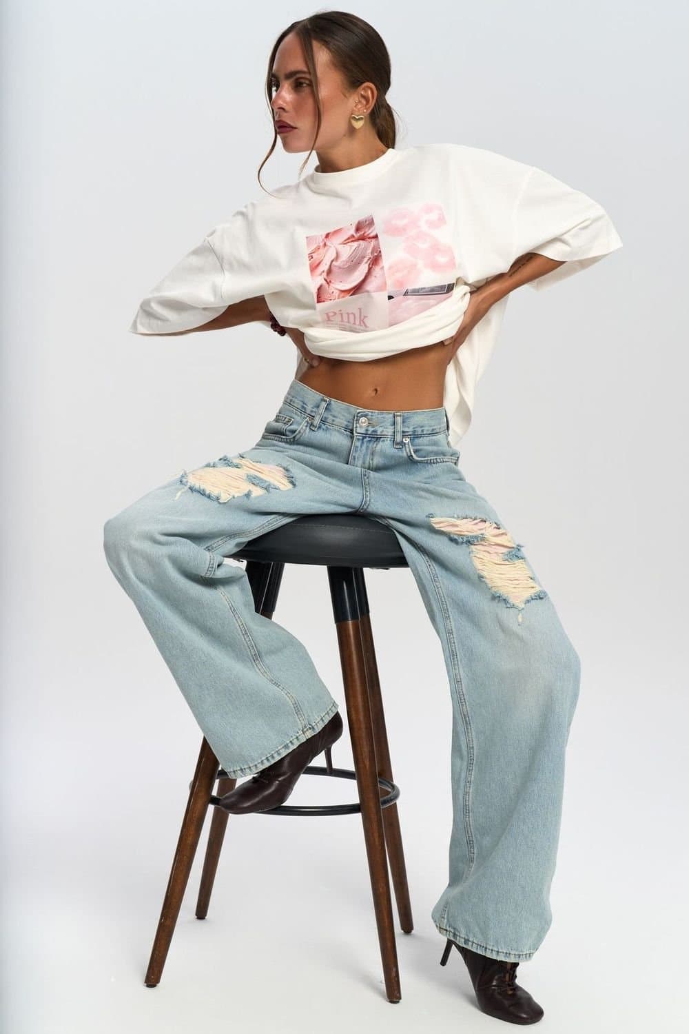 MAI STUDIOS CO. MAI STUDIOS CO. Light Blue Wide Leg Jean