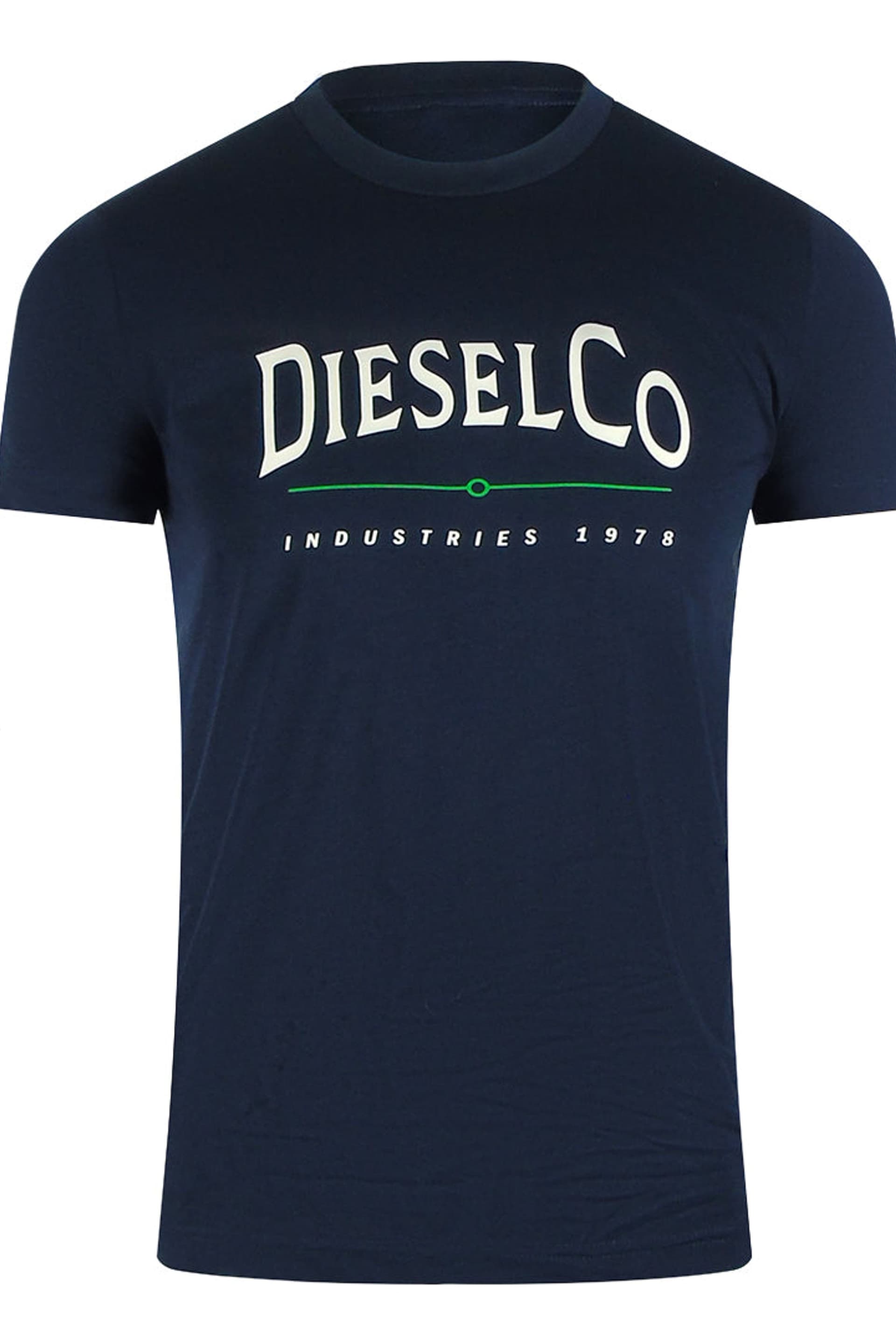 Diesel Diesel Men's Short Sleeve Round T-shirt in Navy