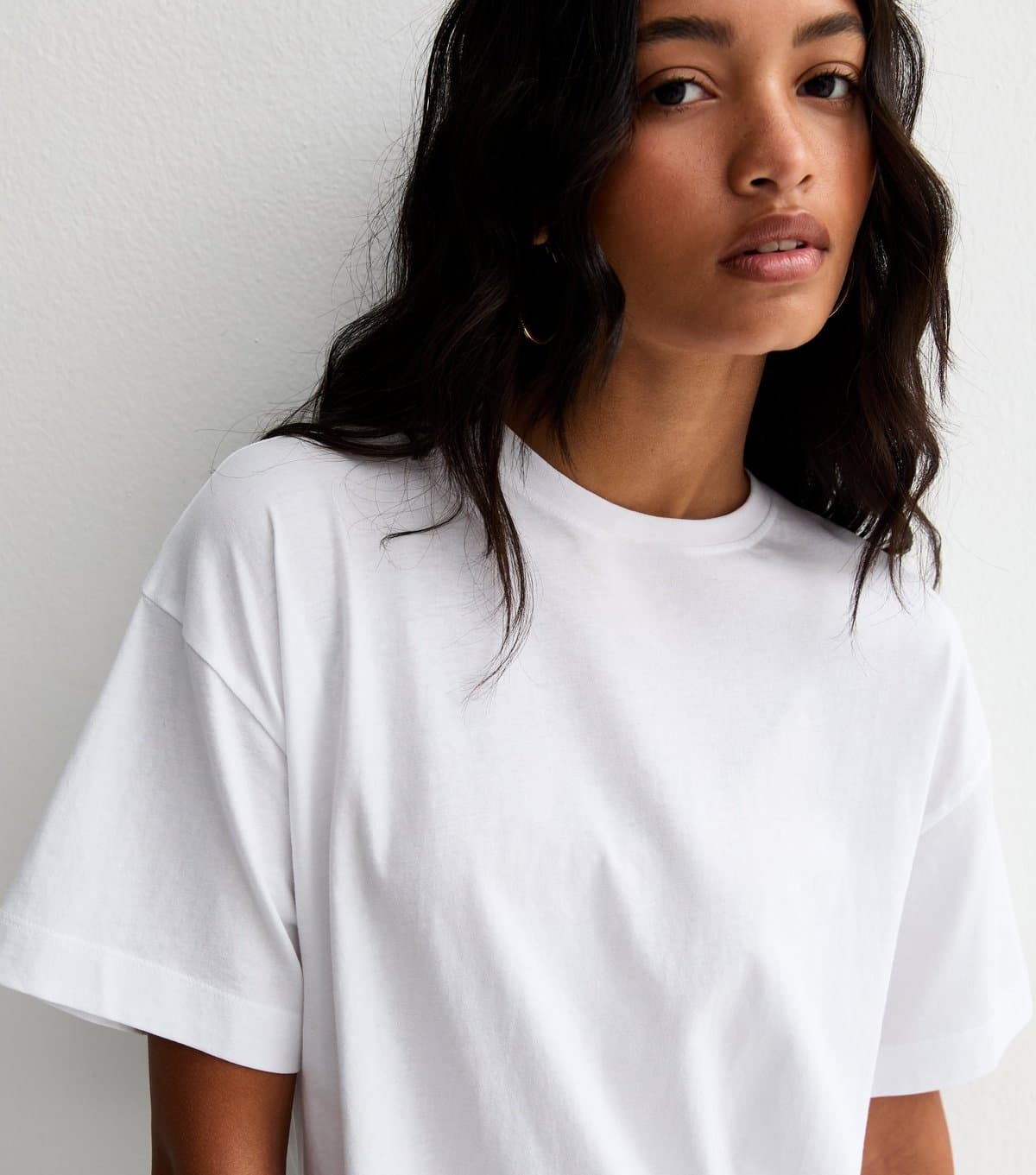 New Look Women's White Oversized T-Shirt New Look