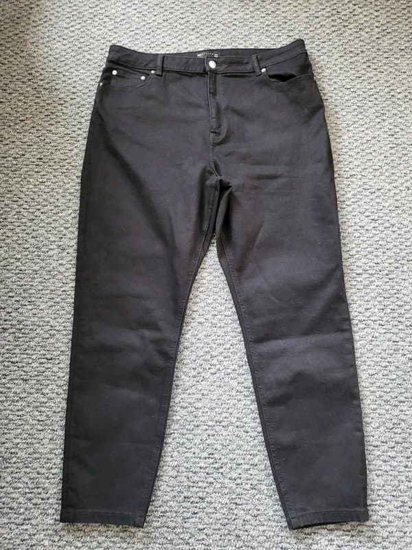ASOS Asos Design Black High-Waisted Skinny Jeans | Size 20