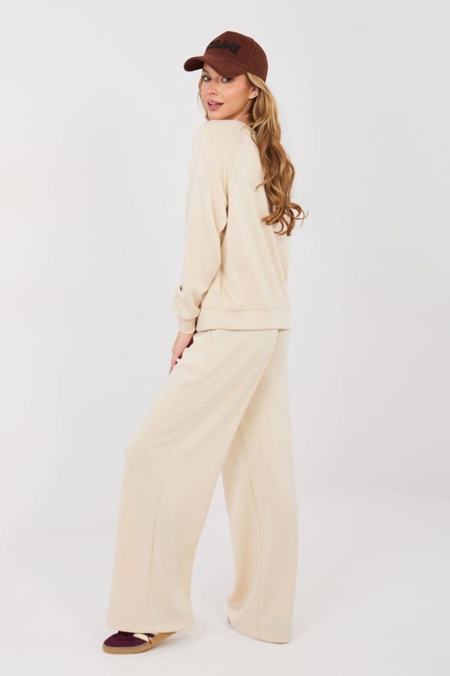 Love Lace Love Lace Women's Butter Soft Viscose Blend Tracksuit Set in Beige - 2