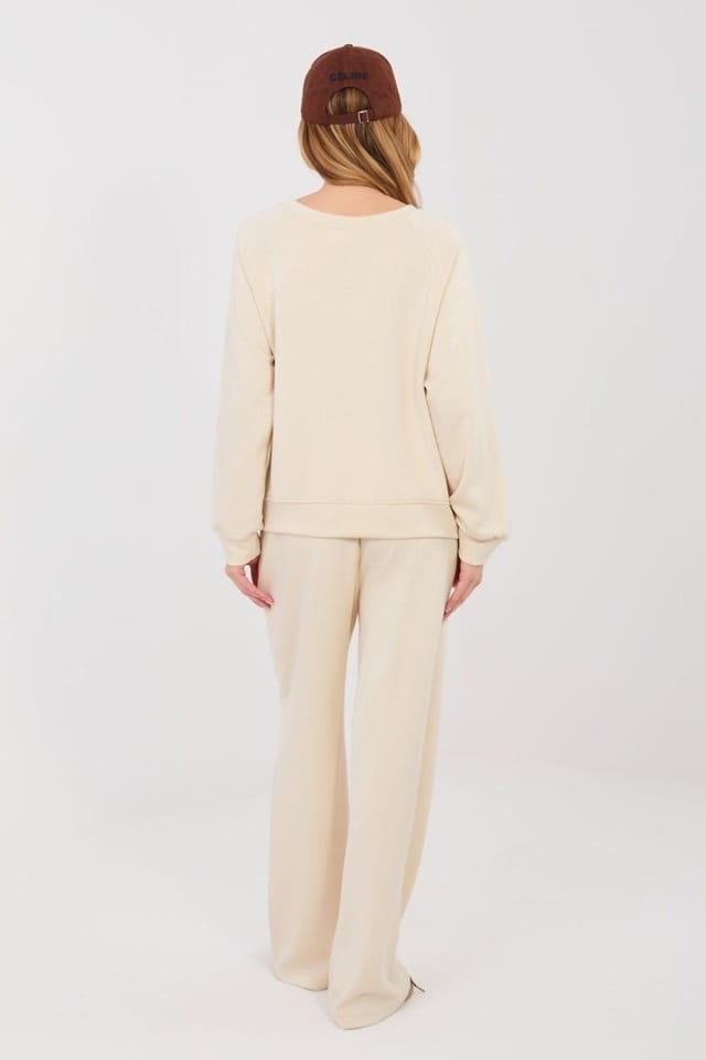 Love Lace Love Lace Women's Butter Soft Viscose Blend Tracksuit Set in Beige - 3