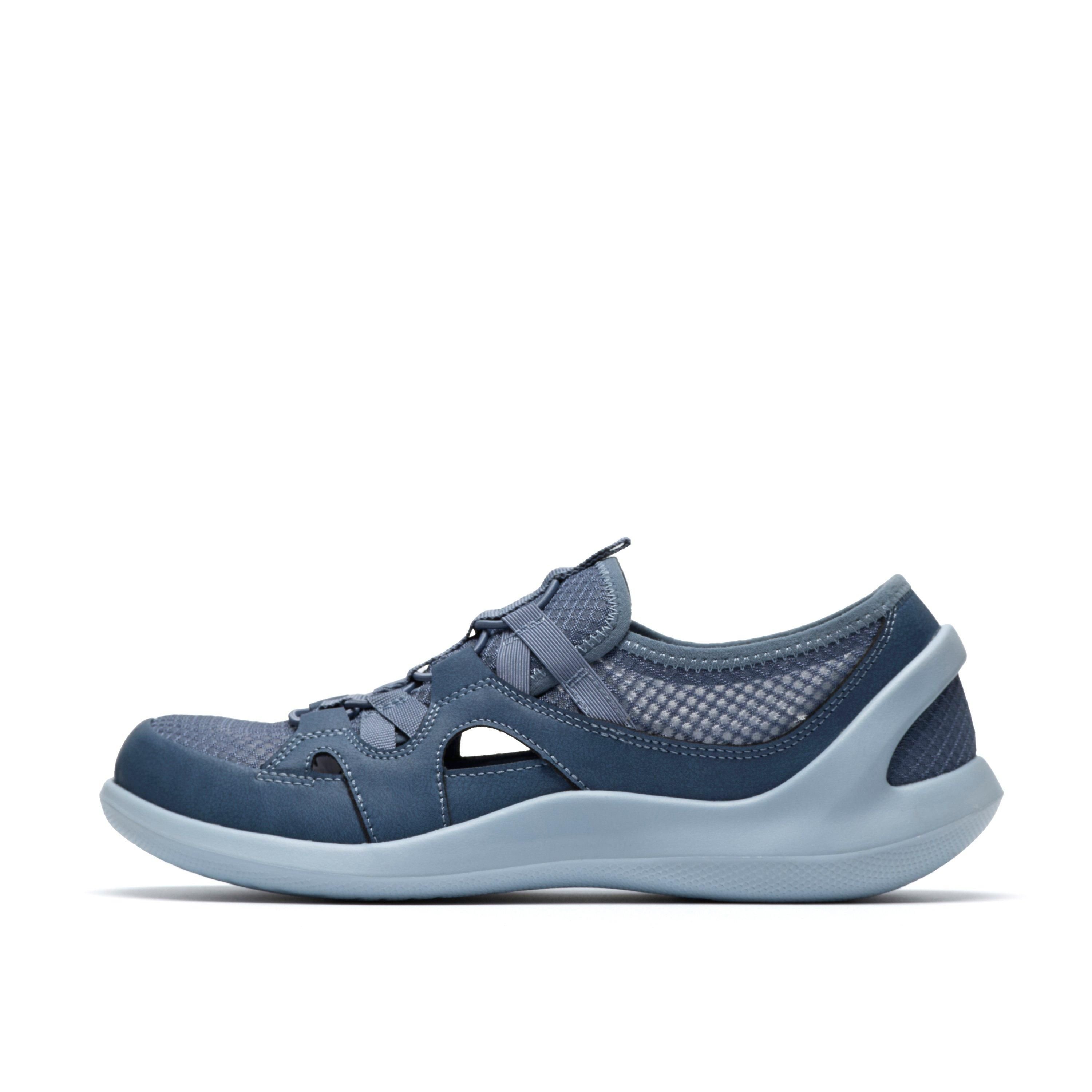 Clarks Clarks Women's Solevana Step Blue Grey Trainers - 2