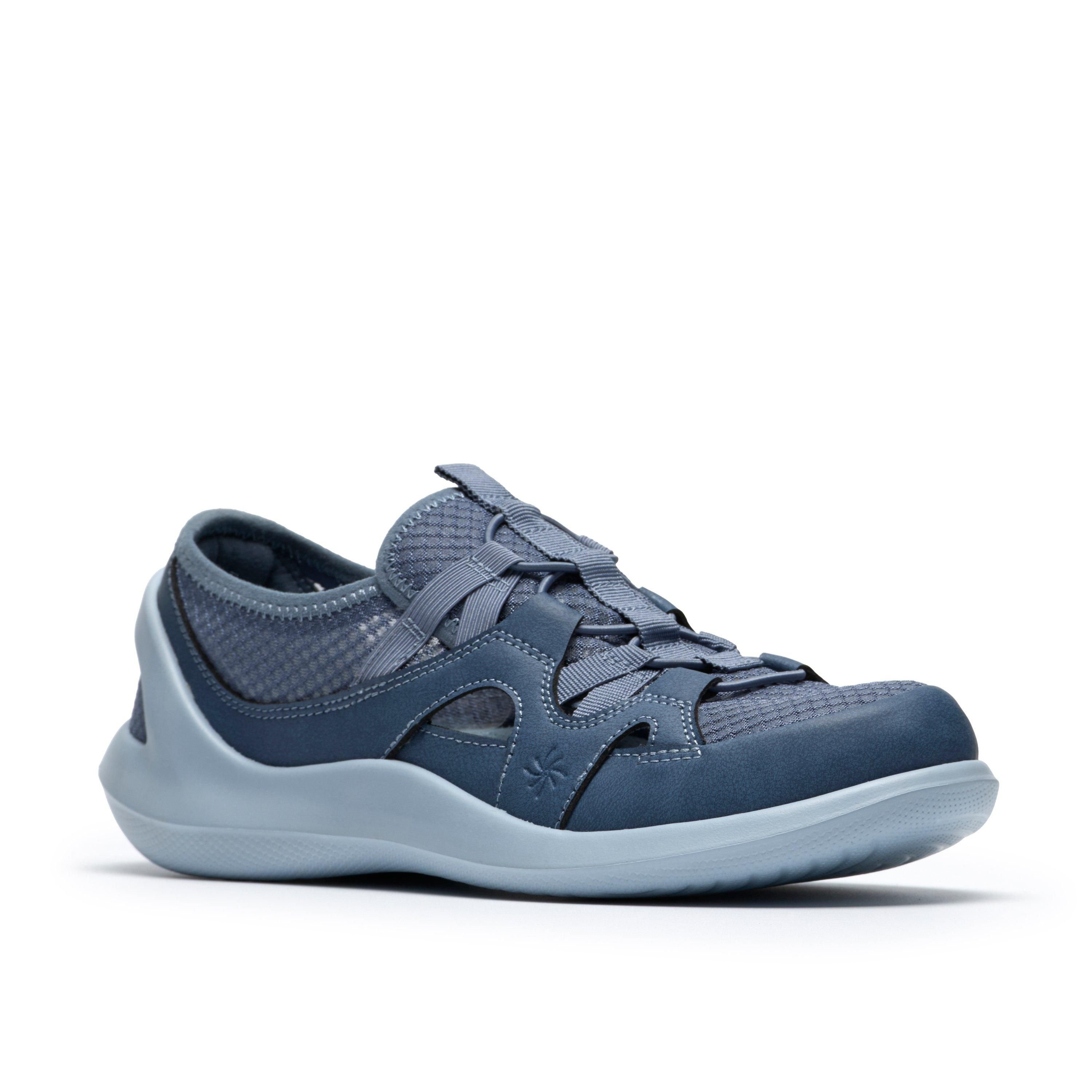 Clarks Clarks Women's Solevana Step Blue Grey Trainers - 4