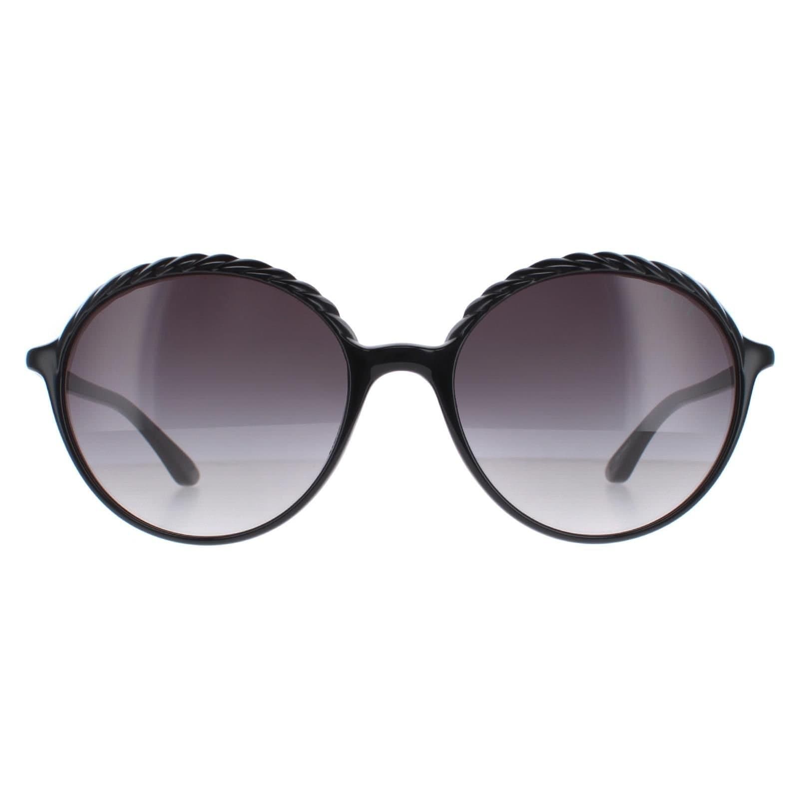 Elle ELLE Women's Round Black Grey Gradient 14919