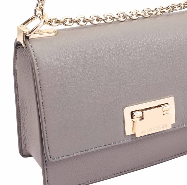 Paul Costelloe Paul Costelloe Women's Amiera Leather Cross Body Bag in Grey - 3