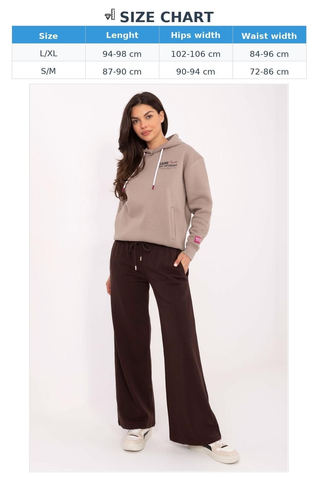 Love Lace Love Lace Women's Everyday Cotton Polyester Sweatpants Trousers Style 218244 in Brown - 4
