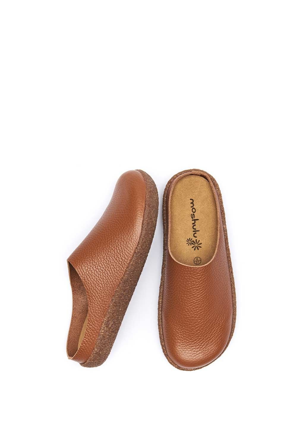 Moshulu Moshulu Women's 'Pevensey' Unlined Leather Clogs in Tan - 2