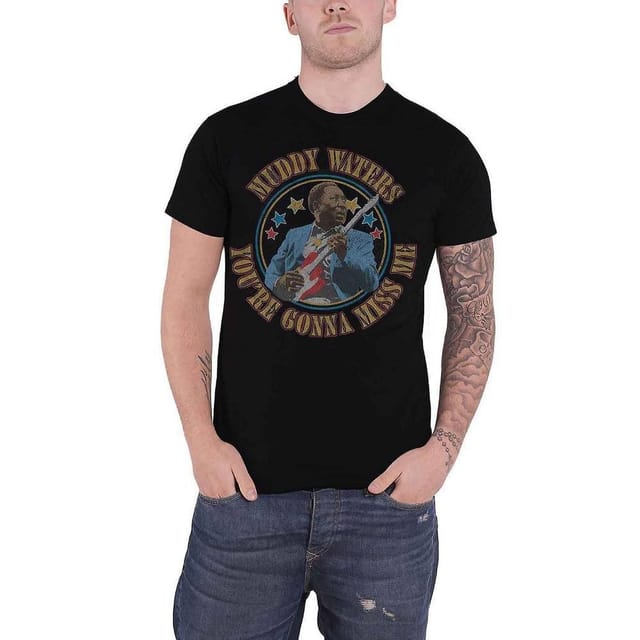Muddy Waters Muddy Waters Men's You´re Gonna Miss Me Cotton T-Shirt in Black - 3