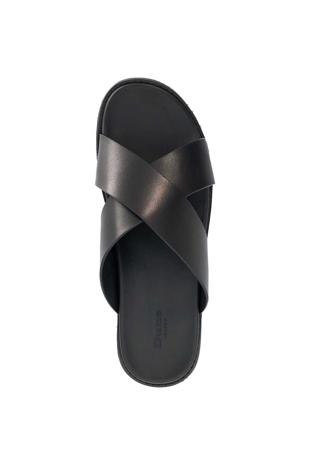 Dune London Dune London Men's 'Interestingg' Leather Sandals in Black - 4