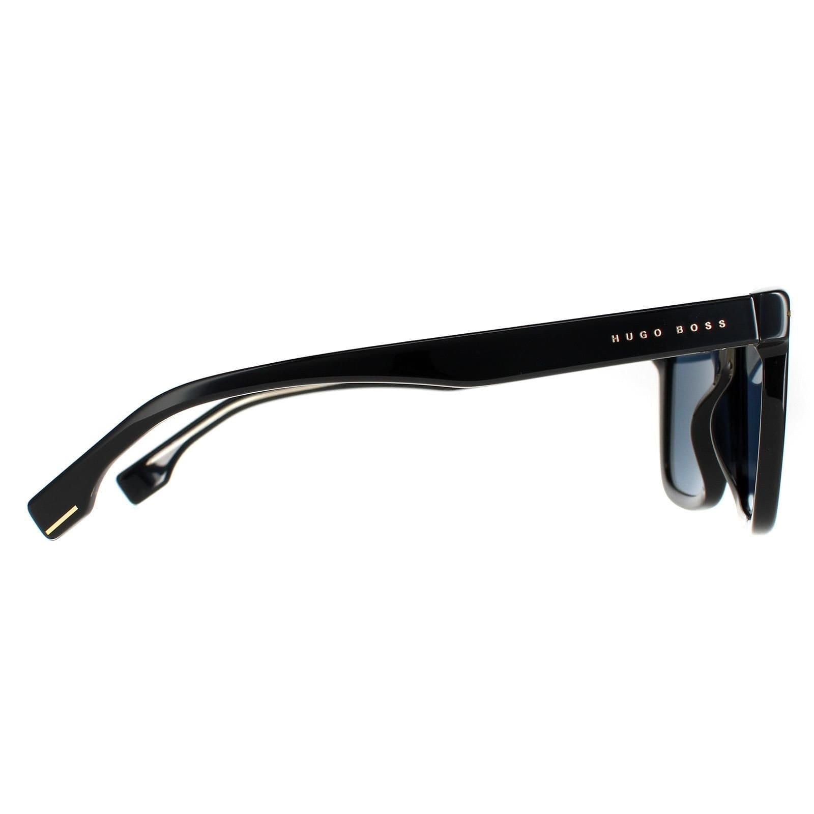 Hugo Boss Hugo Boss Men's Square Black Brown Gold Mirrored BOSS 1317/S - 4
