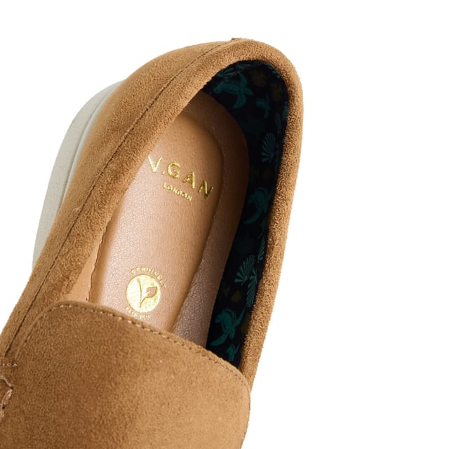 V.GAN V.GAN Men's Cashew Slip On Shoes in Tan - 3