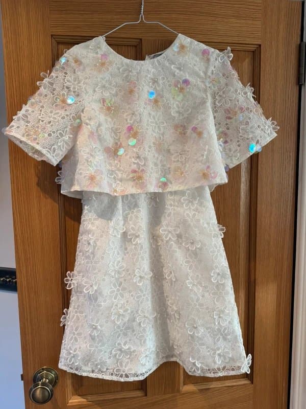 ASOS ASOS White Embellished Mini Dress