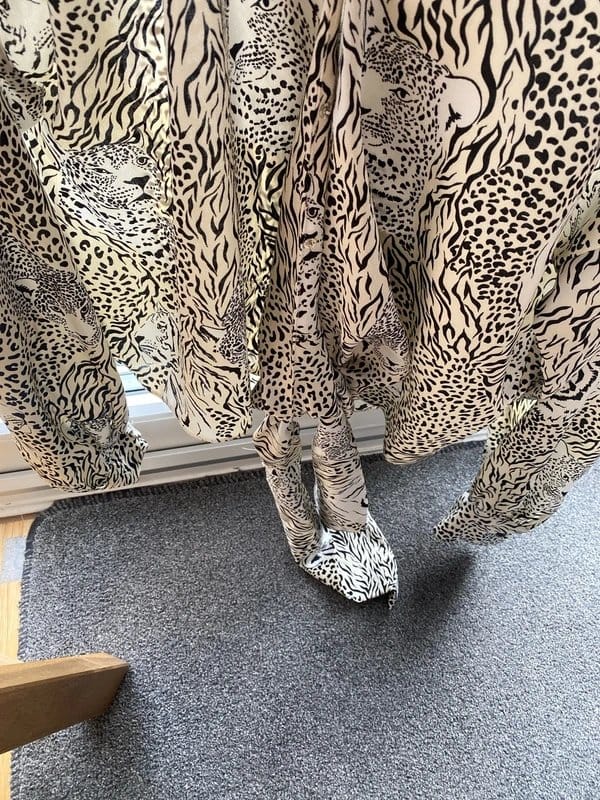 New Look Cream & Black Leopard Print Blouse