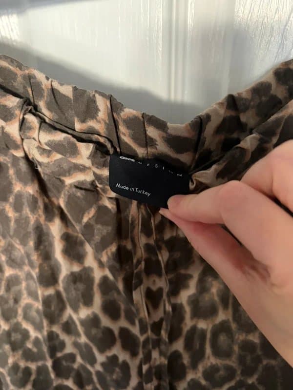 ASOS ASOS leopard trousers medium