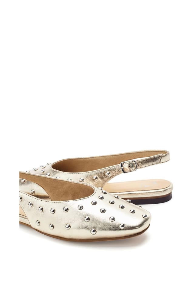 Moda In Pelle Moda In Pelle Women's 'Fiarra' Leather Loafers in Gold - 2