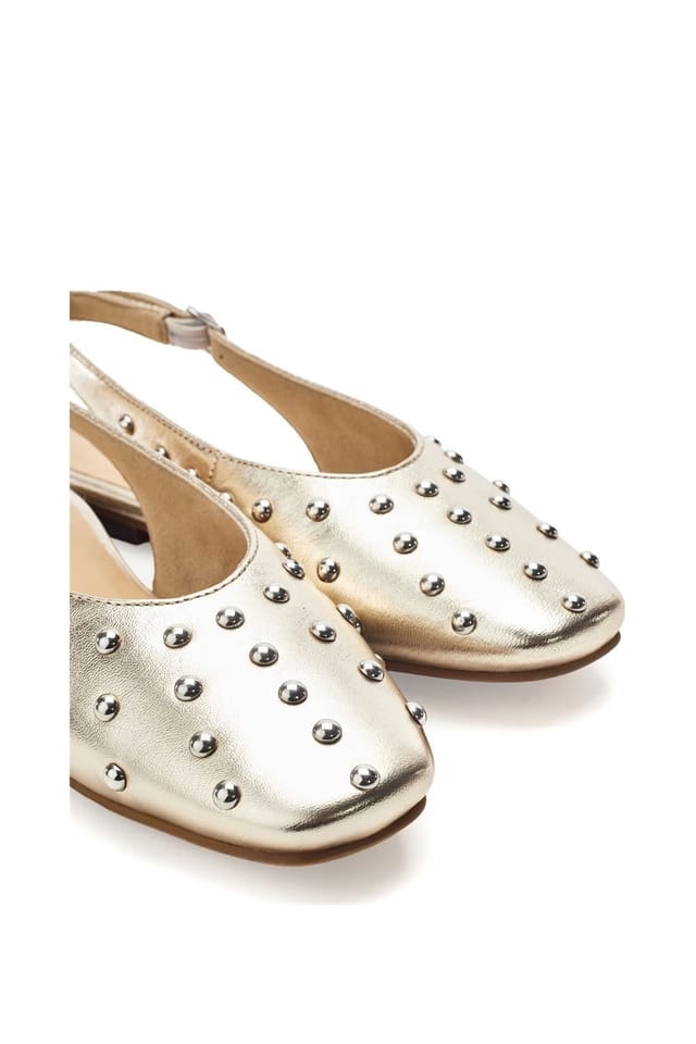Moda In Pelle Moda In Pelle Women's 'Fiarra' Leather Loafers in Gold - 3