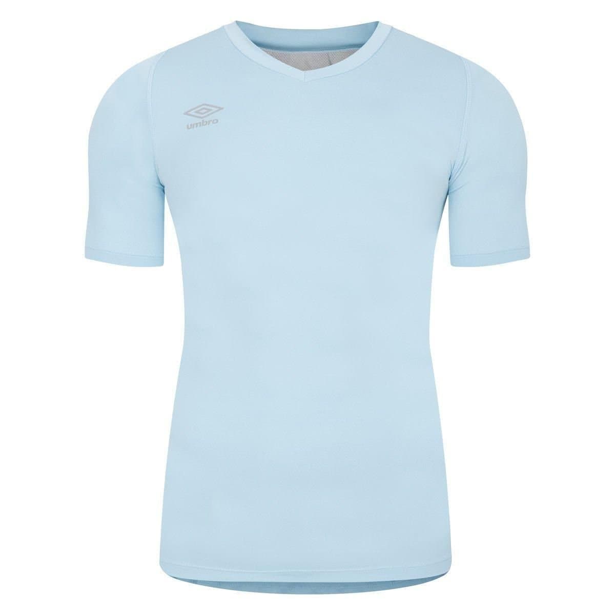 Umbro Umbro Men's Elite V Neck Base Layer Top in Duck Egg Blue