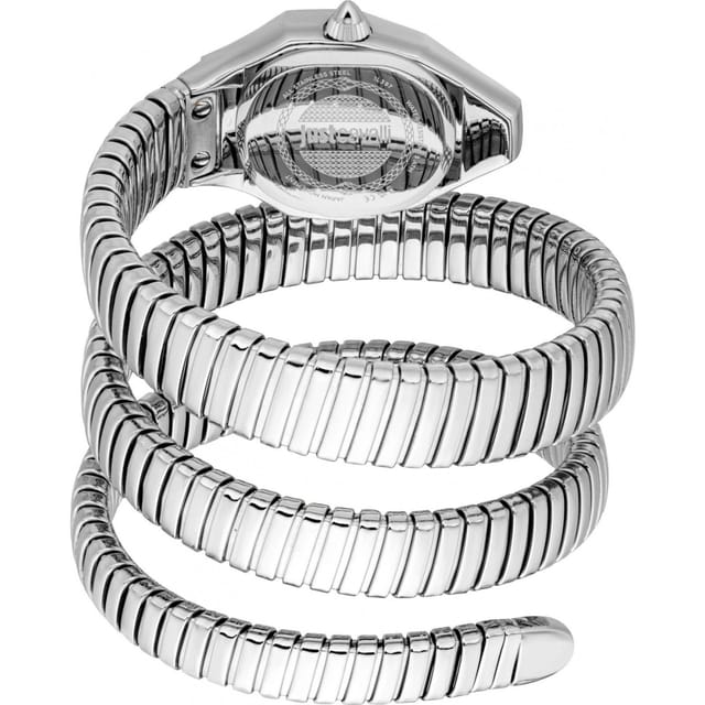 Just Cavalli Just Cavalli Women's JC1L397M0015 Signature Snake 24mm Quartz Watch in Silver - 2