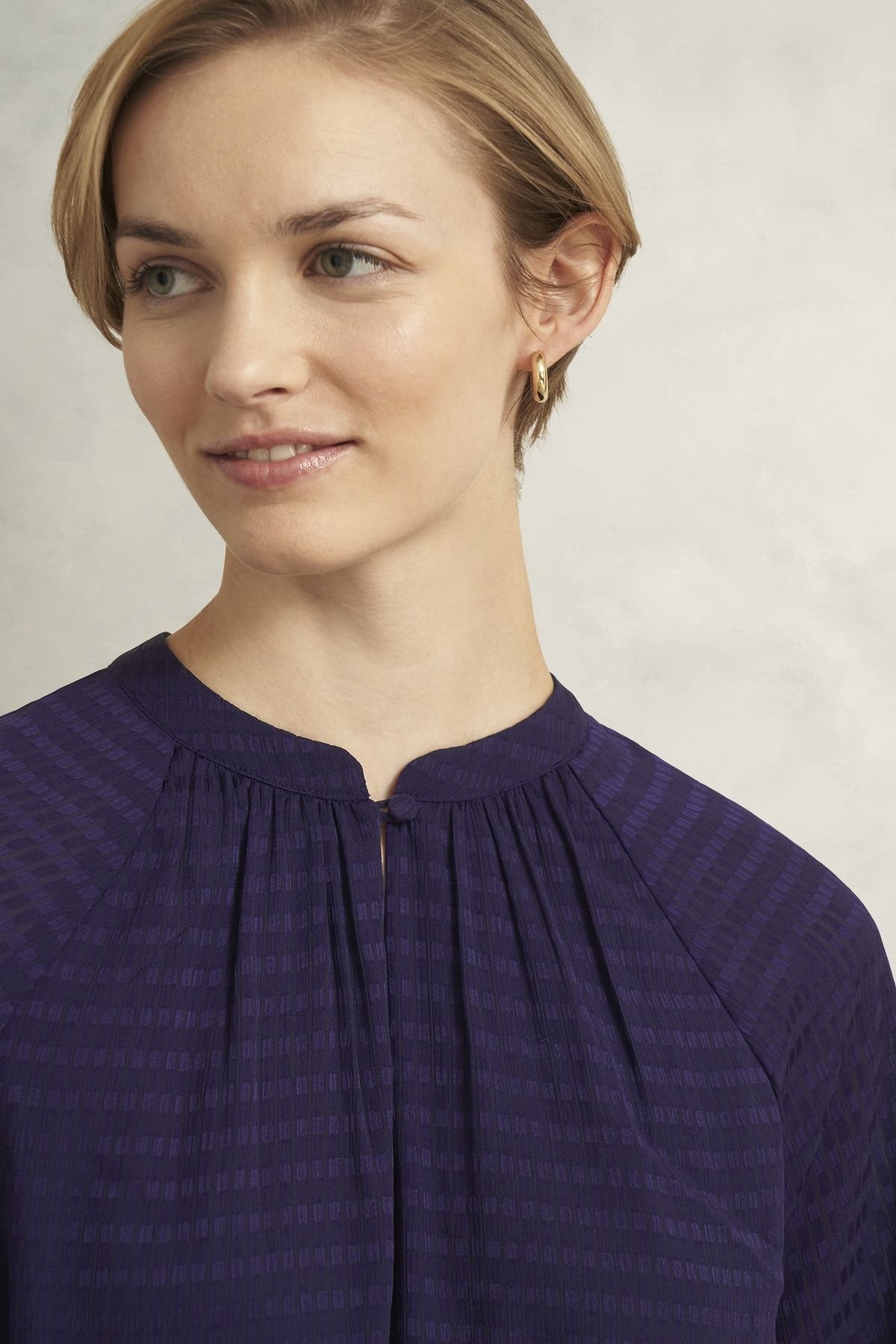 Hobbs London Hobbs London Women's Lori Dress in Aubergine - 3