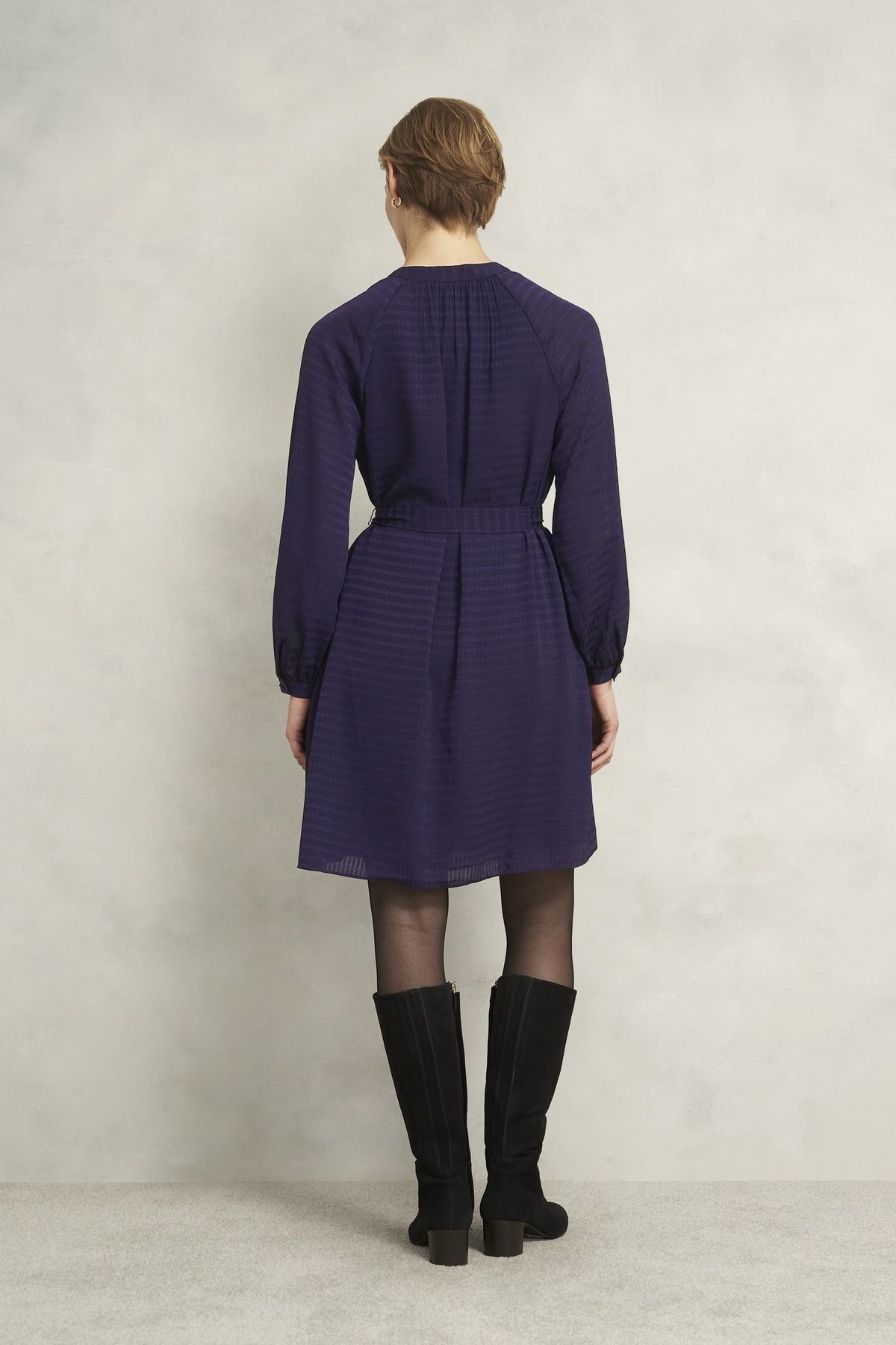 Hobbs London Hobbs London Women's Lori Dress in Aubergine - 4