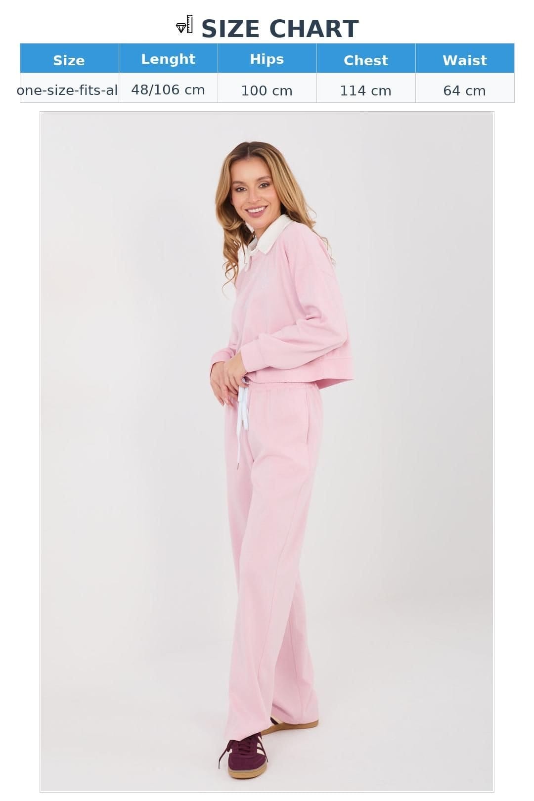 Love Lace Love Lace Women's Everyday Embroidered Hoodie & Pant Set in Pink - 4