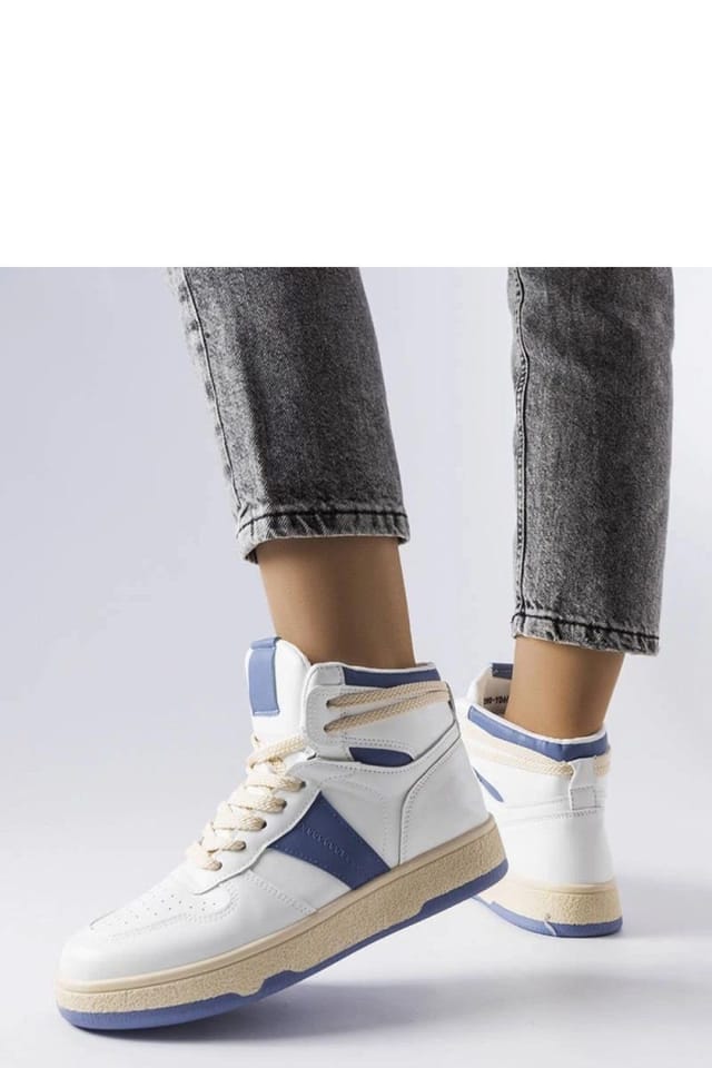 Love Lace Love Lace Women's Robin High Top Sport Sneakers with Comfortable Lacing Sole in White - 3