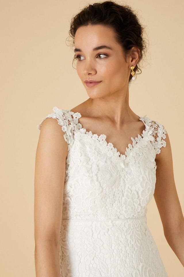 Monsoon Monsoon Women's Cassandra Lace Bridal Maxi Dress Ivory - 2
