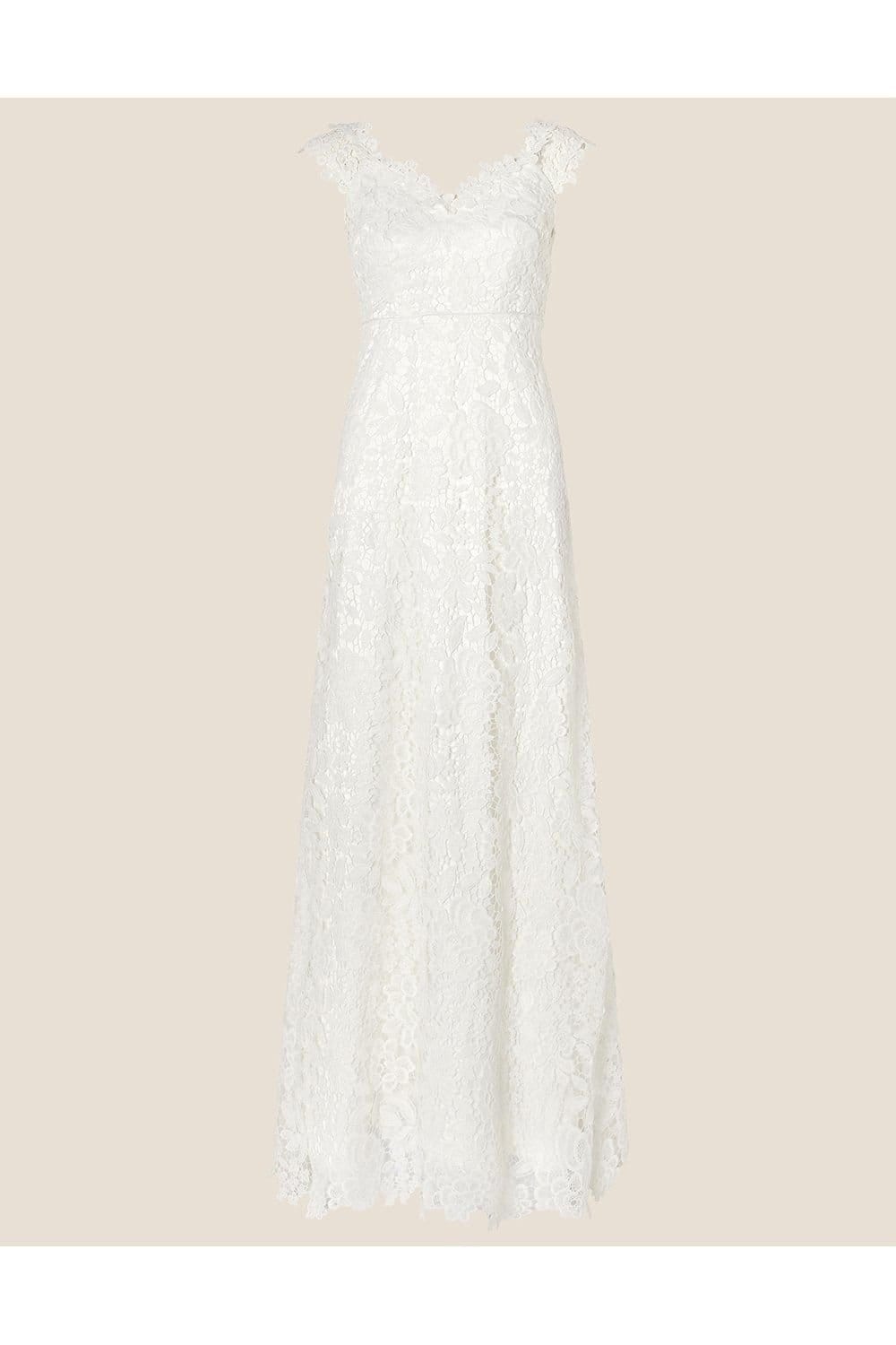 Monsoon Monsoon Women's Cassandra Lace Bridal Maxi Dress Ivory - 4