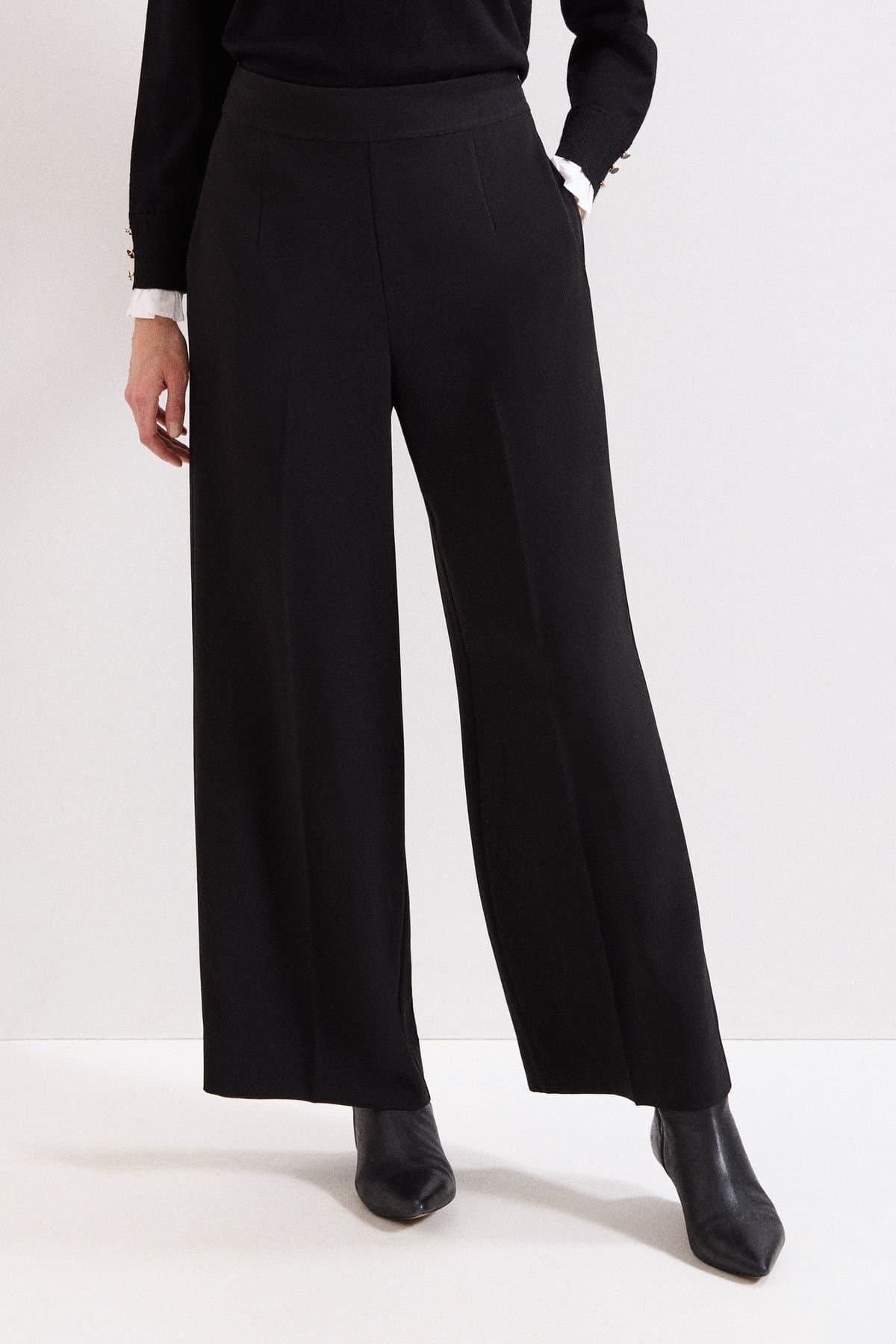 Phase Eight Phase Eight Women's Petite Vari Wide Leg Trouser in Black
