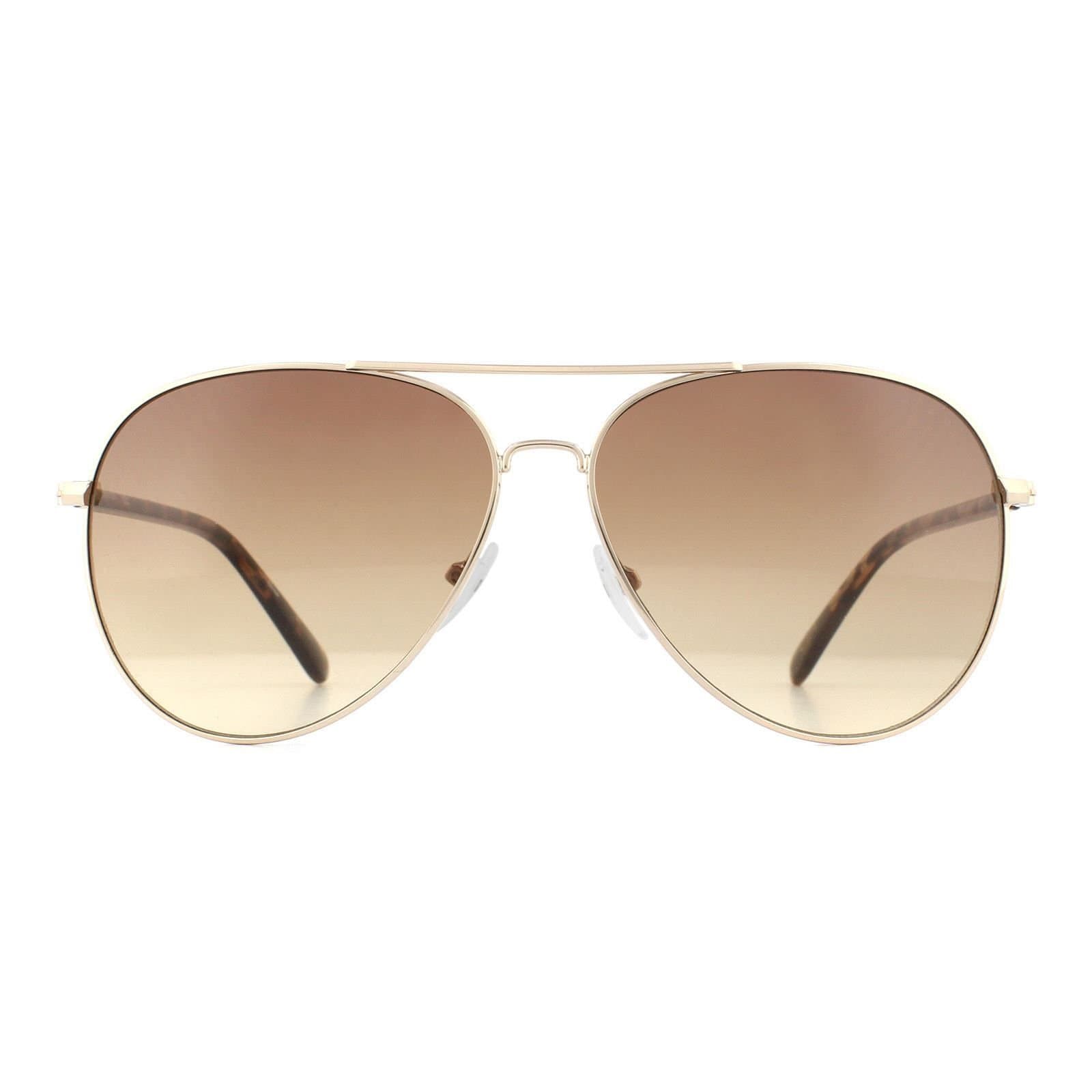 Calvin Klein CALVIN KLEIN Men's Aviator Gold Tortoise Brown Gradient Sunglasses