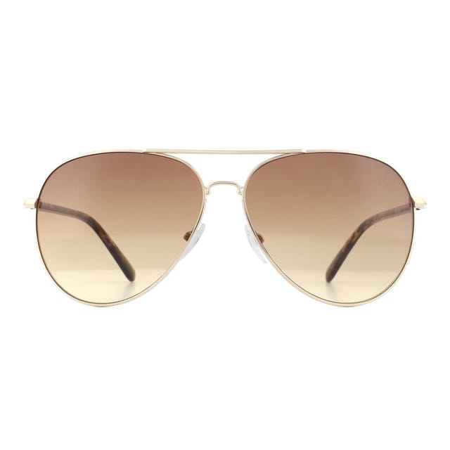 Calvin Klein CALVIN KLEIN Men's Aviator Gold Tortoise Brown Gradient Sunglasses - 2