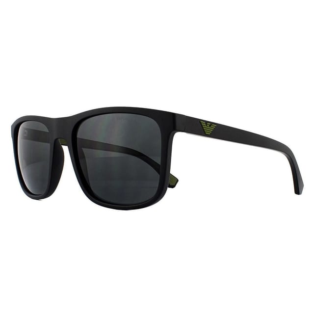 Emporio Armani Emporio Armani Men's Square Matte Black Grey Gradient Sunglasses - 2
