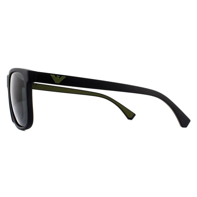 Emporio Armani Emporio Armani Men's Square Matte Black Grey Gradient Sunglasses - 3