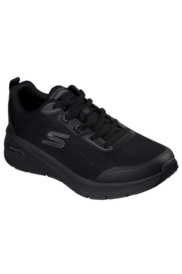 Skechers Skechers Men's Arch Fit 3.0 Mesh Lace-Up Trainers Black - 2