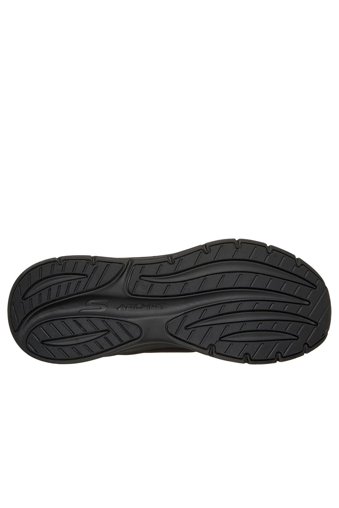 Skechers Skechers Men's Arch Fit 3.0 Mesh Lace-Up Trainers Black - 4