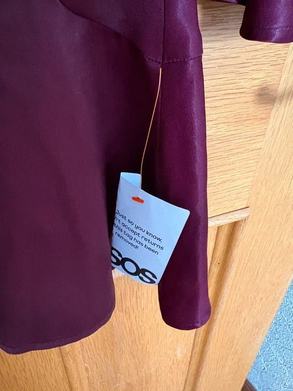 ASOS ASOS wine coloured satin dress