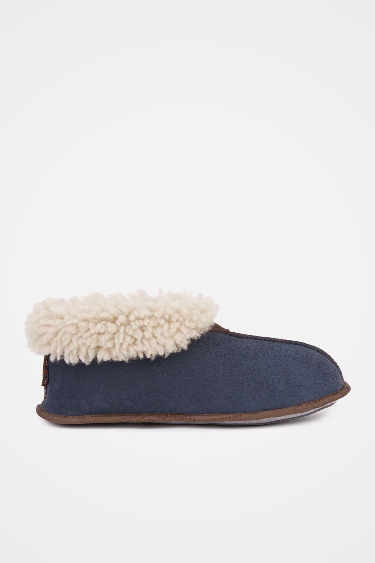 Celtic & Co Celtic & Co Women's Soft Sole Bootee Slipper in Mid Navy